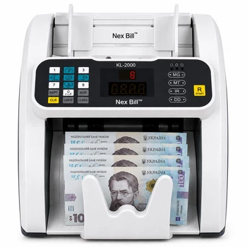 Счетчик Банкнот NexBill KL-2000SD Сортировщик Купюр с Фасовкой и Скоростью до 1850 шт/мин