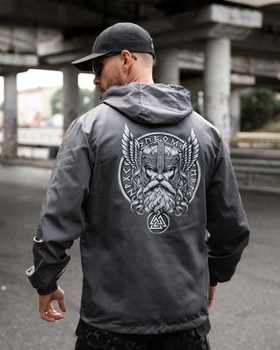 Мужская ветровка Born Of War Odin Grey мемори ткань ветронепроницаемая влагозащитная XL