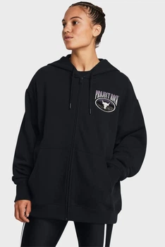 Жіноче чорне худі Pjt Rck HW Terry FZ OS Q1 Under Armour M 1383599-001