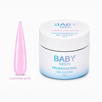 Жидкий гель Baby Moon Liquid Builder Gel для укрепления и моделирования ногтей, 15 мл № 09 ( 5905123011511 )