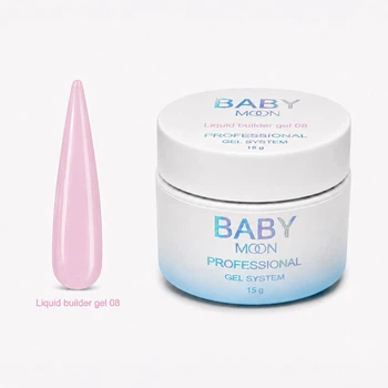 Жидкий гель Baby Moon Liquid Builder Gel для укрепления и моделирования ногтей, 15 мл № 08 ( 5905123011504 )