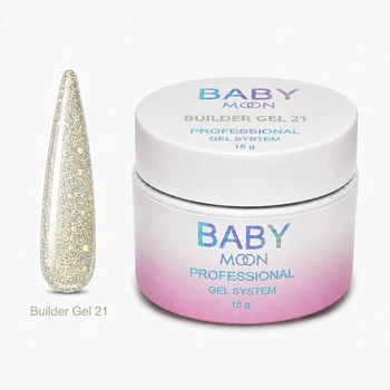 Моделирующий гель с блестками Baby Moon Glitter Builder Gel, 15 мл №21 ( 5905123011948 )