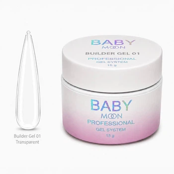 Моделирующий гель для ногтей Baby Moon Builder Gel, 15 мл № 01 ( 5905123011733 )