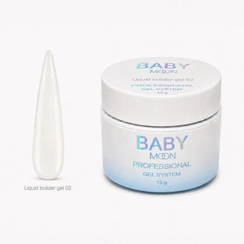 Жидкий гель Baby Moon Liquid Builder Gel для укрепления и моделирования ногтей, 15 мл № 02 ( 5905123011443 )