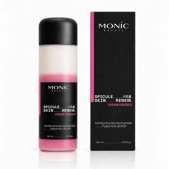 Двофазна крем-есенція для обличчя Monic Beauty Spicule Skin Renew з ніацинамідом і комбучем, 140 мл (5061010293832)