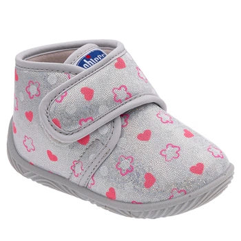 Тапочки Chicco Timbal Silver Hearts, цвет серый, размер 26 (263.23066.020)