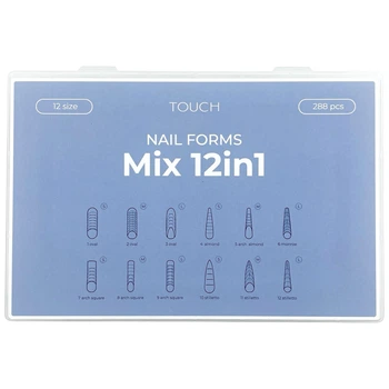 Тіпси верхні форми TOUCH Mix 12в1 288 шт