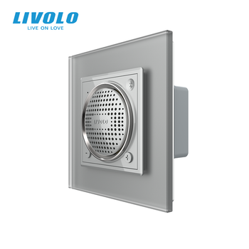 Встраиваемая Bluetooth-колонка LIVOLO с TWS (стерео), серое матовое стекло