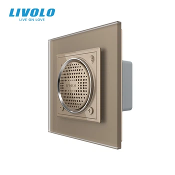 Bluetooth колонка LIVOLO золотое матовое стекло