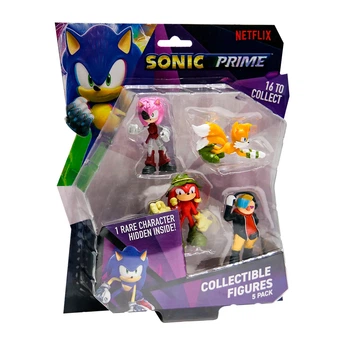 Набор игровых фигурок Sonic Prime полимерные 6 5 см 5 шт