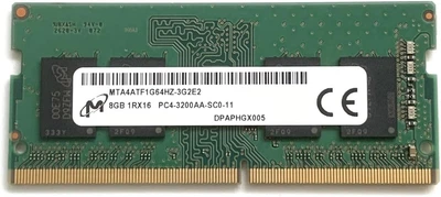 Оперативная память для ноутбука Micron 8GB DDR4 3200MHz SO-DIMM 1Rx8 (MTA8ATF1G64HZ-3G2E1)