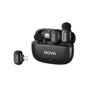 Микрофоны BOYA Mini 2-01 беспроводные 2.4GHz USB-C Black (6977490711812)