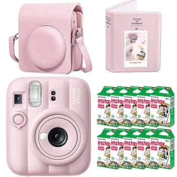 Набор камера Fujifilm Instax Mini 13 Candy Pink, Фотобумага 100шт, Чехол, Фотоальбом 64 фото Розовый (Подарочная упаковка)