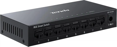 Управляемый коммутатор Tenda TEG208E / 8x GbE / Smart Managed / Металлический корпус / Black (102197037) - Уценка