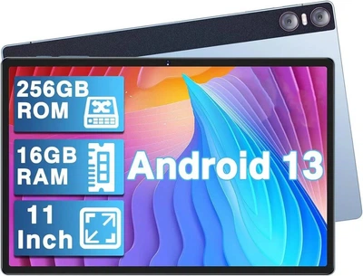 Планшет 11'' Full HD YESTEL T15 8+8/256Gb 8 ядер Android 13 8600 mAh Чорно-блакитний (102329558) - Уцінка
