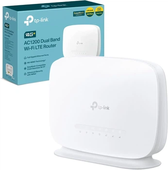 Wi-Fi роутер с 4G+ LTE слотом TP-Link Archer MR505 AC1200 Cat6 / 3x Gigabit LAN/WAN / EasyMesh / Белый (102211791) - Уценка