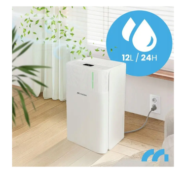Осушувач повітря Maltec 113398 DH12300 Electronic 12 л на добу з Wi-Fi електронний білий