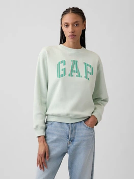 Світшот на флісі жіночий GAP 986655716 S Зелений (1162032156)