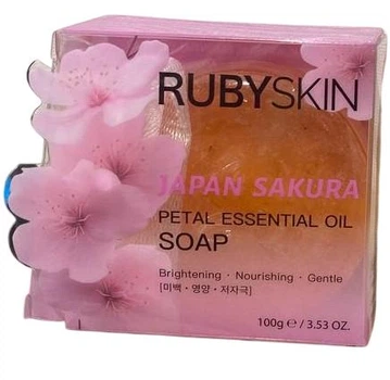 Мило тверде "RUBYSKIN" Sakura 100г з мішечком 7,5*7,5*3см