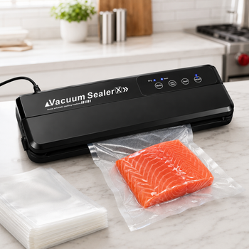 Вакуумный упаковщик Vacuum Sealer X GY-F973 110W с пакетами, черный