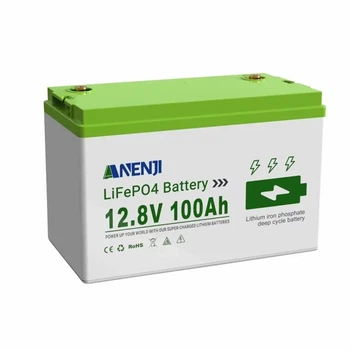 Акумулятор lifepo4 ANENJI 100 A 12 V Літій-залізо-фосфатний Bluetooth BMS