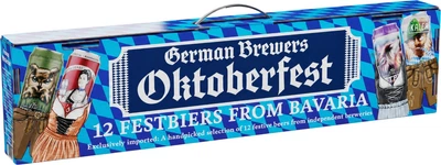 Подарунковий крафтовий набір пива Kalea "German Brewer's Oktoberfest 2026" світле 0.5 л x 12 шт. (9120045502411G)