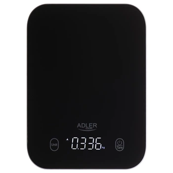 Кухонные весы Adler AD 3181 Black — до 10 кг, точность 1 г