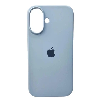 Чохол силіконовий Full Silicone Case for iPhone 16 Mist Blue (з закритим низом)