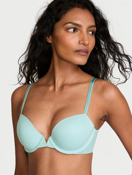 Бюстгальтер с косточками бесшовный Victoria's Secret 895821234 38D Бирюзовый (1162085307)