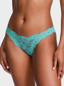 Трусики бікіні жіночі Victoria's Secret 218126190 S Бірюзові (1161975770)