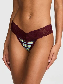 Трусики танга женские хлопковые Victoria's Secret 224850708 M Фиолетовые (1162128859)