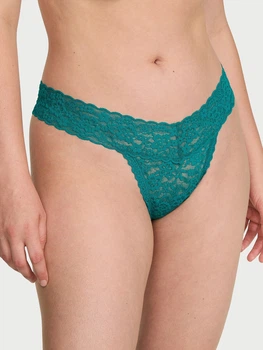 Трусики танга жіночі Victoria's Secret 535565265 M Бірюзові (1162000568)
