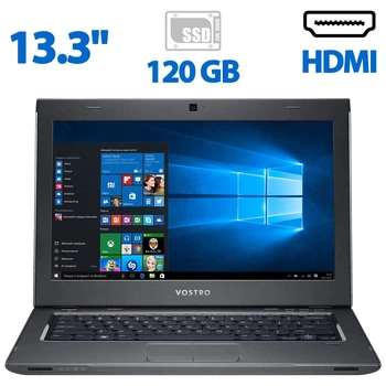 Ультрабук Dell Vostro / 13.3" TN / Core i5-3317U (2(4) ядра по 1.7-2.6 GHz) / 4GB DDR3 / 120GB SSD / HD Graphics 4000 / WebCam / HDMI б/у
