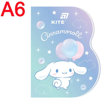 Блокнот А6, 60 сторінок в клітинку, обкладинка картон м'який Cinnamoroll CR26-223 Kite