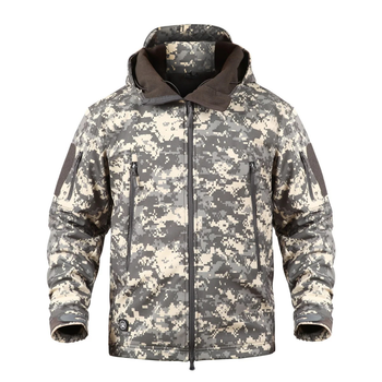 Тактическая куртка / ветровка Pave Hawk Softshell ACU (пиксель серый) L
