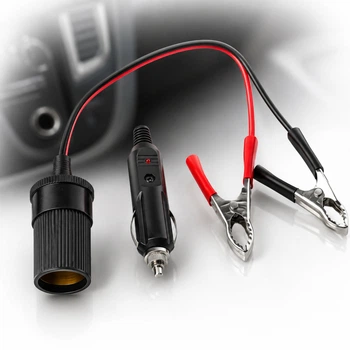 Перехідник клем прикурювання зі штекером 12V/24 V (101510)