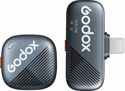 Мікрофон Godox Cube петличний бездротовий з шумозаглушенням та роз'ємом Lightning