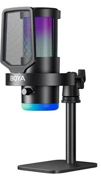Конденсаторный настольный микрофон BOYA G30 для стриминга, пения, игр, трансляций, караоке, дубляжа и записи, с шумоподавлением