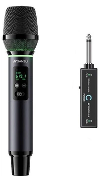 Микрофон SANSUI M2 беспроводной универсальный, для караоке/сцены, «1 в 2»