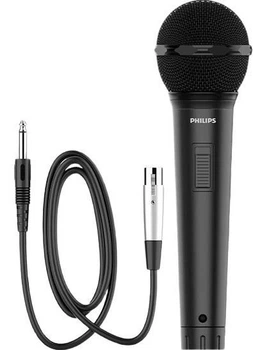 Микрофон PHILIPS проводной сценический для караоке/выступлений