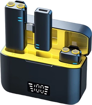 Микрофон петличный KOVOL S6 беспроводной с двумя микрофонами для Apple и Android