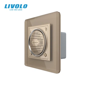 Bluetooth колонка LIVOLO золотое 2.5D стекло
