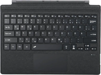 Клавиатура-чехол Seagtigau темно-серый Bluetooth QWERTZ (немецкая) для Microsoft Surface Pro 7+ 7 6 5 4 3 (12.3")