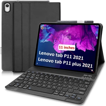 Клавіатура-чохол Yeegnar Чорний для Lenovo Tab P11 Lenovo Tab P11 Plus TB-J606 TB-J607 11 дюймів розкладка QWERTY