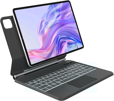 Клавиатура-чехол WINCHKING для iPad Air 11" (M2) 2024 и iPad Pro 11" (1-4 поколение 2018-2022) раскладка QWERTZ с подсветкой и трекпадом