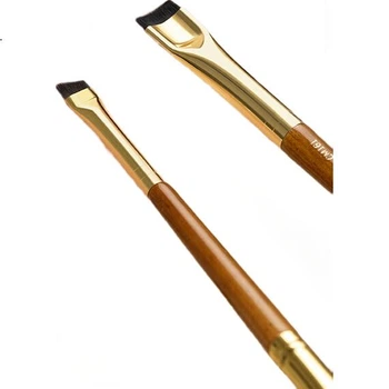 Кисть для макияжа Rownyeon Chimo CM161, двусторонняя, для подводки глаз, ультратонкая, скошенная, остро заточенная, как нож, кисть для теней.