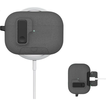 Магнітний чохол Sihuanke для навушників Apple Airpods Pro 3, матовий автоматичний висувний захисний чохол для Airpods Pro 3 білого кольору