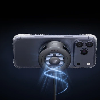 Беспроводное зарядное устройство Mcdodo MagQ Ultra Qi2.2 25W с охлаждением TEC / магнитная беспроводная зарядка для iPhone MagSafe / игровой кулер для телефона, смартфона