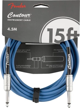 Кабель інструментальний FENDER CABLE CONTOUR SERIES 15' LAKE PLACID BLUE (301297)