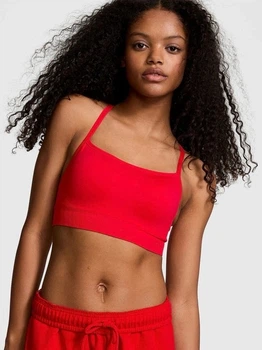 Спортивний топ для фітнесу жіночий Victoria's Secret PINK М Червоний (26964359)